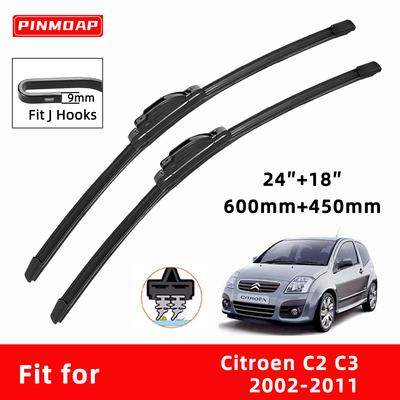 Ștergătoare Auto Cauciuc Dublu pentru Citroen C2 C3 2002-2011 Lame Față Cutter Piese Accesorii Automobile Ștergătoare Parbriz Piese de Uzură