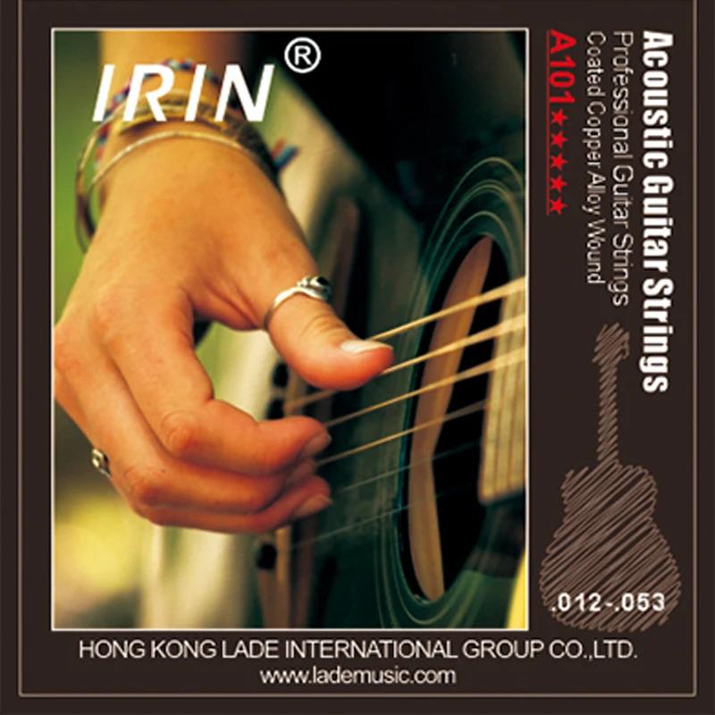 IRIN Acoustic Guitar Strings Stainless Steel Wire Rustproof Guitarra Strings Acoustic Guitar Portable Accessories