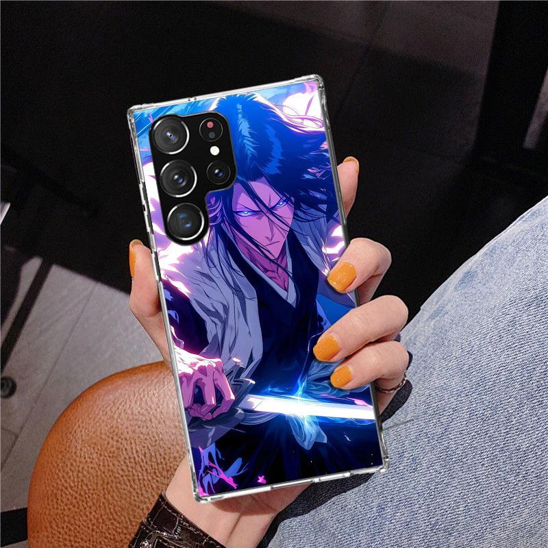 Bleach Kuchiki Byakuya Phone Case For Samsung Galaxy S24 S25 Edge S26 Ultra S23 S22 S21 Plus S20 FE + Personalized Print Cover G