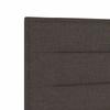 Bed Frame with Headboard Dark Brown 180 x 200 cm Fabric