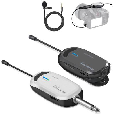 Alvoxcon Wireless Microphone Headset UHF Clip Microphone TG110 Transmitter 1 Receiver 1 Lightweight for Video Recording Smartphone Audio Amplification