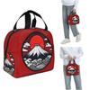 Mount Fuji And The Great Wave Off Kanagawa Insulated Lunch Bag for Women Children Portable Food Boxes Thermal Lunch Box Tote