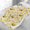 Mac and Cheese Blanket,Cute Mac n Cheese Throw Blanket,Cheese Pasta Flannel Blanket Gift for Toddler Infant Newborn,Fuzzy Warm