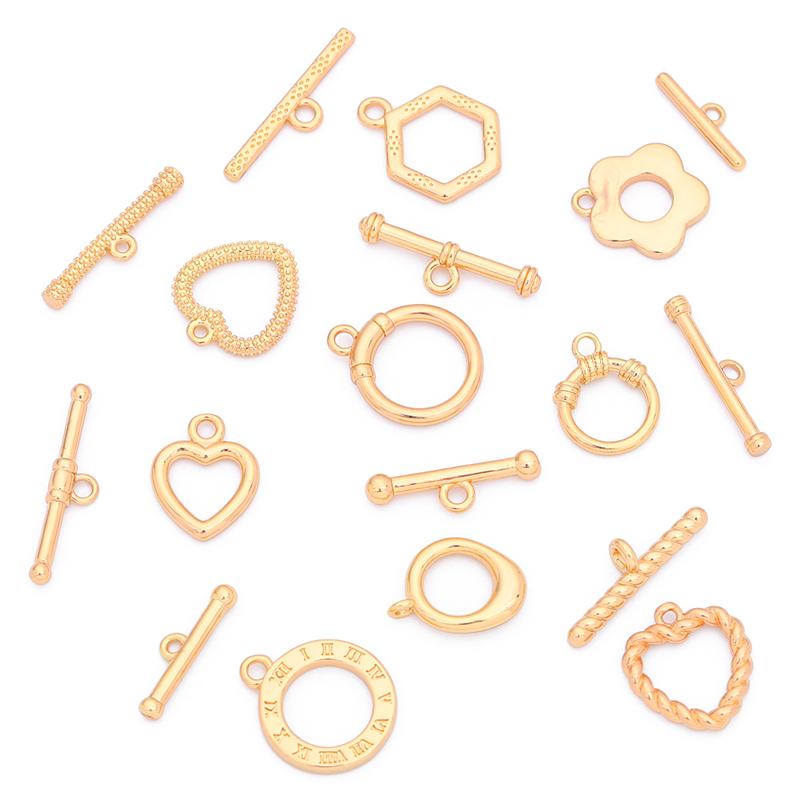 1Set/bag Copper OT Buckle Clasps For DIY Necklace Bracelet Earrings Jewelry Making Craft Accessories
