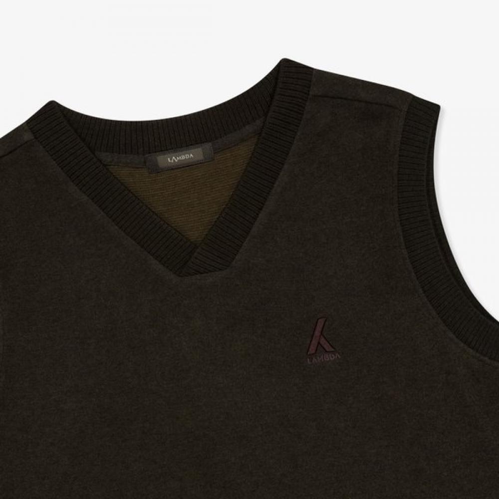 Lambda Men S Golf veSt Chocolate 52431