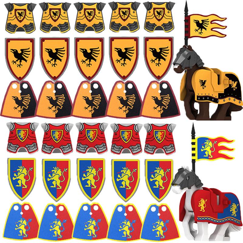 Medieval Zoo Building Blocks Character Accessories Mounts Animals Deer Elephants Camels Wolves Warhorses Bricks Toy Gifts K080