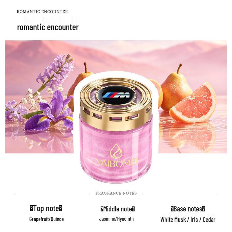 Car Air Freshener for BMW 1, 3, 5, 6, 7 Series & X1-X6 Models - Solid Perfume Cup Holder Ornament