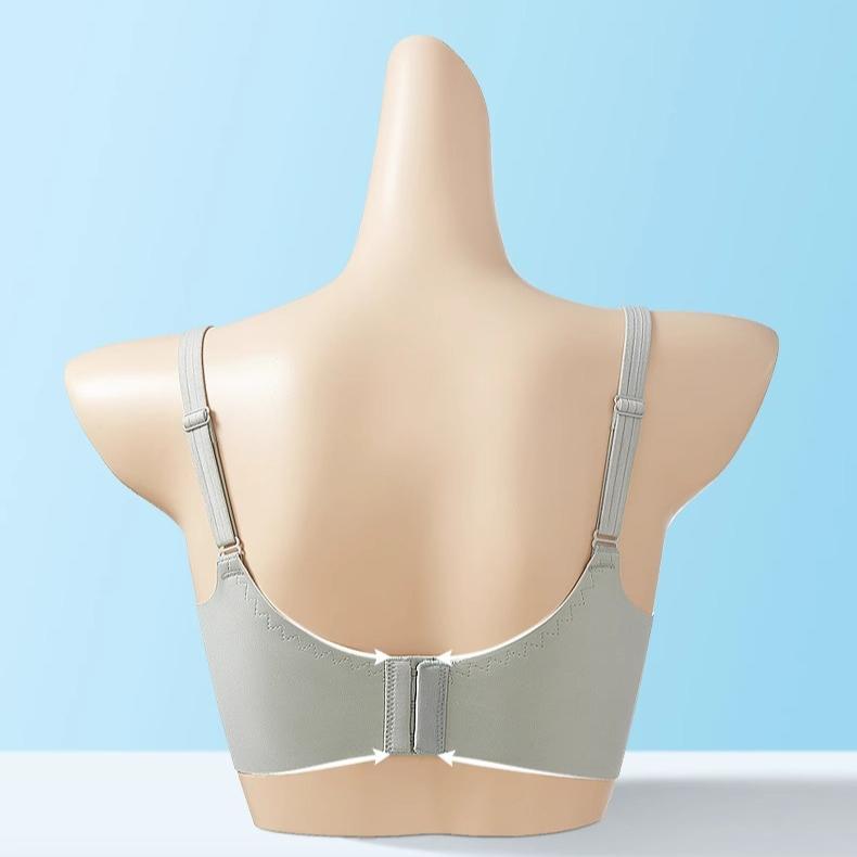 Underkläder Dam Tunn Spets Mjuk Stålring Anti Hängande Samlande Justerbar Bröstform Rak BH