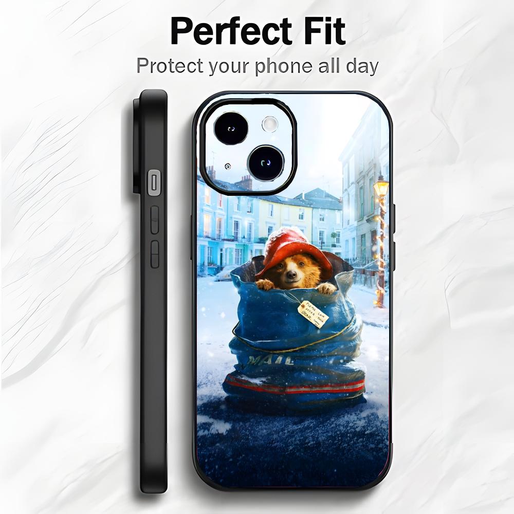 Lovely Bear P-Paddington Movie Phone Case Phone Case Soft Packaging Lightweight For iPhone17 16 15 14 13ProMax