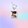 7pcs BTS Cute  Stamp Style Keychain, Bangtan Boys Photo Keyring with Star Clasp, Kpop ARMY Fans Bag Charm