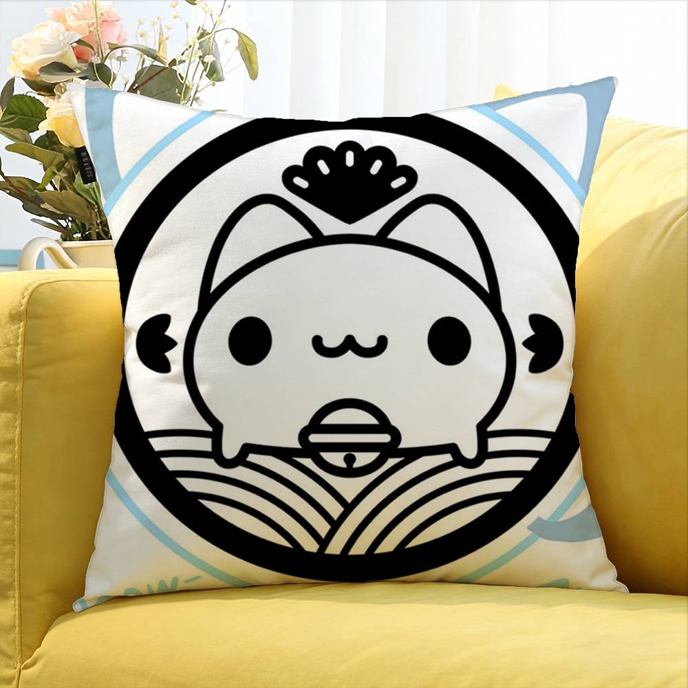 Anime B-Bugcat CapooS World Various Sizes Square Pillow Case For Car Home Bedchamber Decor