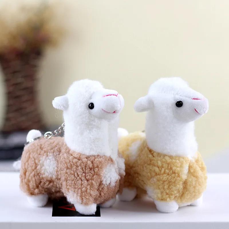 Cute Alpaca Plush Toy Kids Animal Stuffed Soft Toy Doll Birthday Decoration Gifts Bed for Girls Child Keychain Pendant