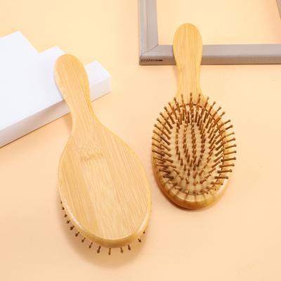 Bamboo Air Cushion Hairbrush Hair Growth Natural Wood Bristle Scalp Massage Brush Men Women Anti-Static All Hair Types Detangling Comb