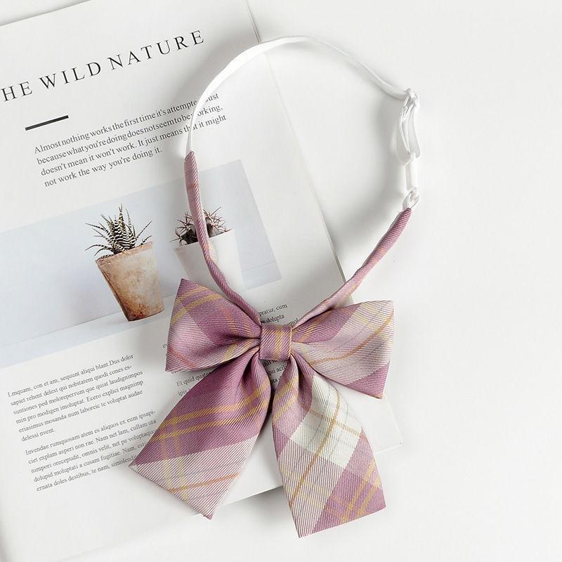 Japanese Academy Style Women's Uniform with Floral Bow Tie