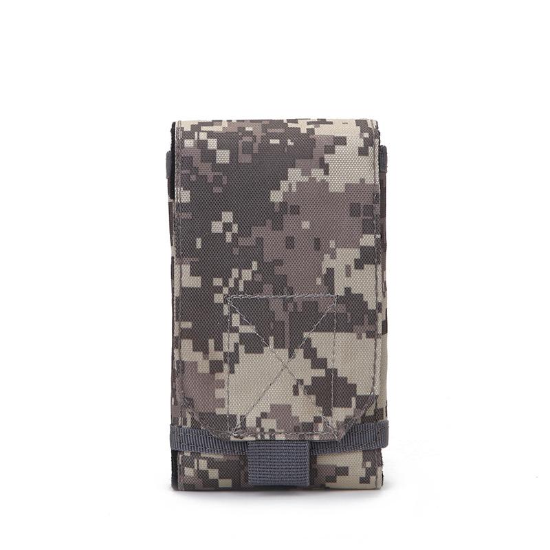 1 Pezzo Borsa Camouflage da Esterno Porta Telefono Tattico Militare Cintura Sportiva da Vita Custodia Impermeabile Nylon EDC Sport Caccia Borse Camo