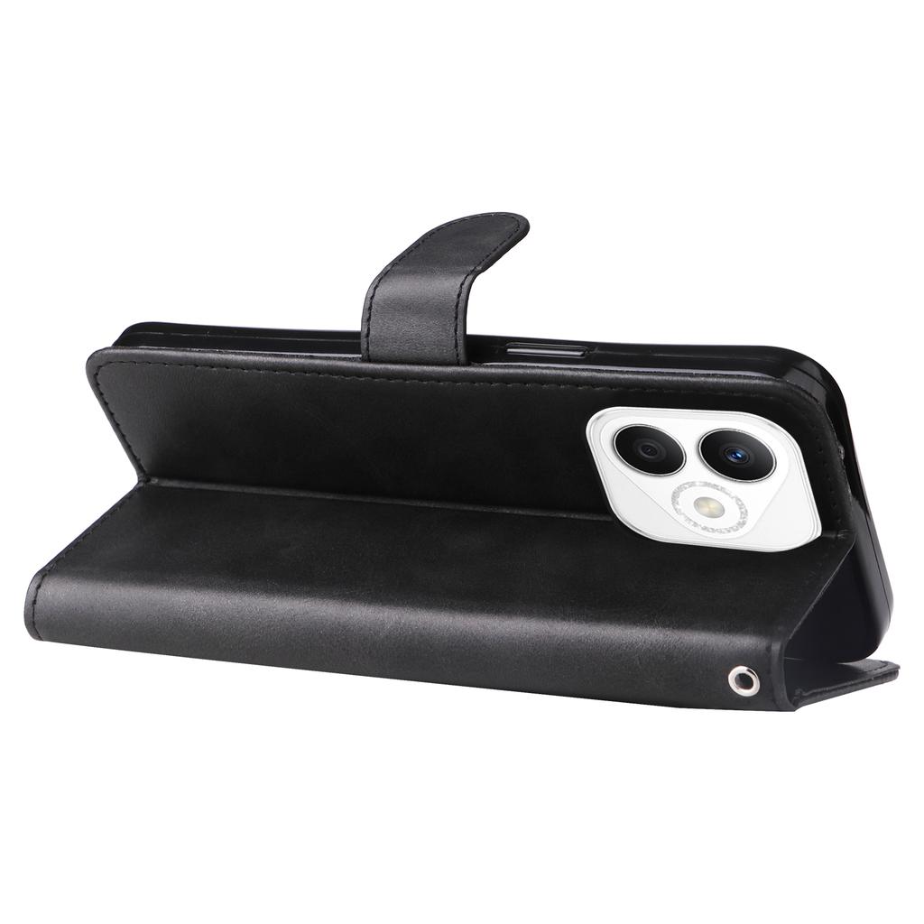 For Honor X60i 5G Case Zipper Wallet Calf Texture PU Leather Phone Cover