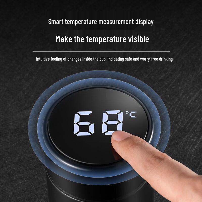 Smart Temperature Display Thermos with Tea Infuser