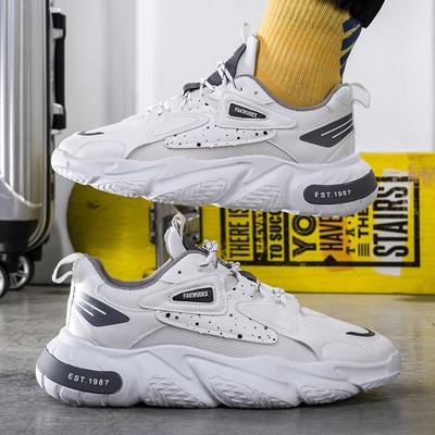 Papai sapatos masculinos primavera 2023 novo hong kong vento todos os sapatos de moda casual solas grossas antiderrapante tênis de corrida respirável sapatos esportivos