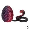 Toys 3D Printed Cool Snake Dragon Egg Multi-joint Novel Easter Hot-selling Gift Present Decompression Children's Desktop Decoration