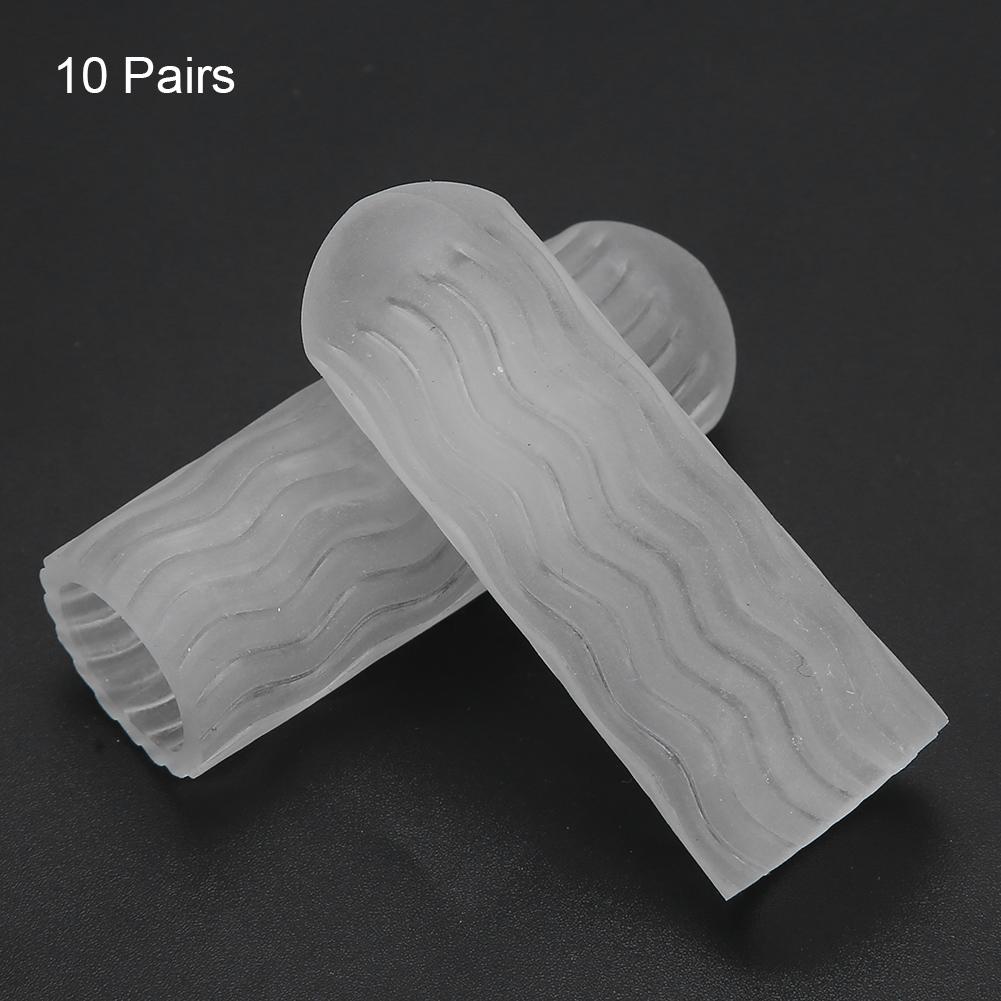 10 Par Tåskydd Sport Smärtlindring Hammartå Korrigering Separatorer