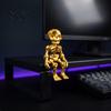 Small Scene Props 10Pcs 3D Printed Skeleton Figurines with Movable Joints, Articulated Man Novelty Holiday Gift Fidget Toy, Mini Posable Toys,