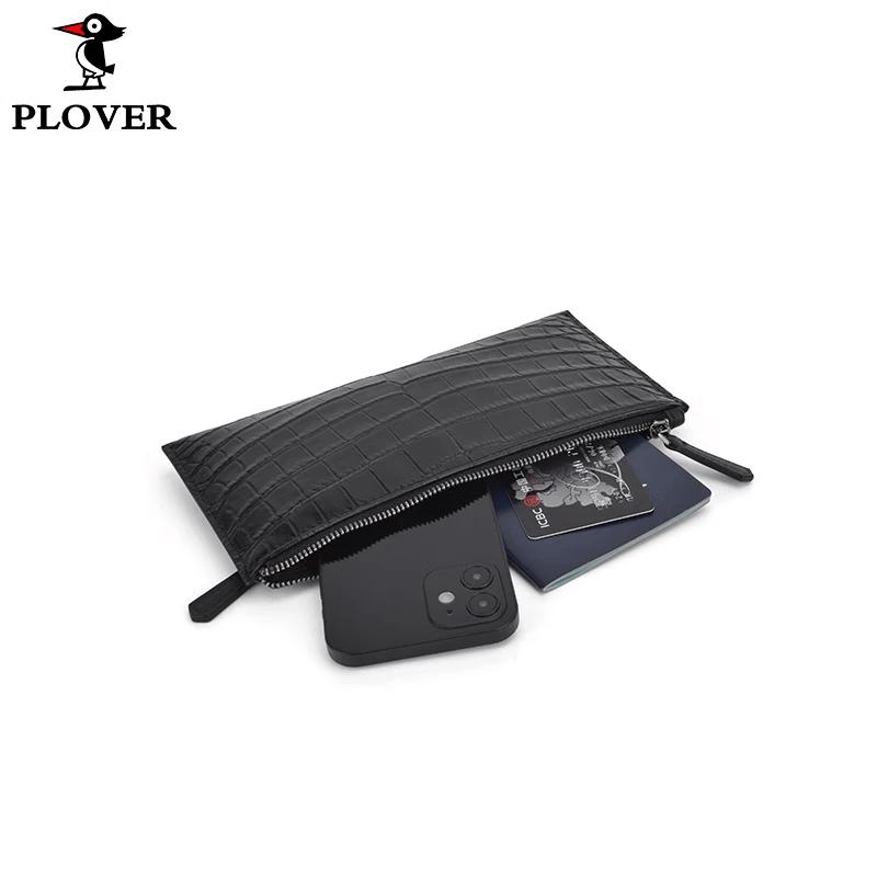 PLOVER Men's Crocodile Pattern Business Wallet