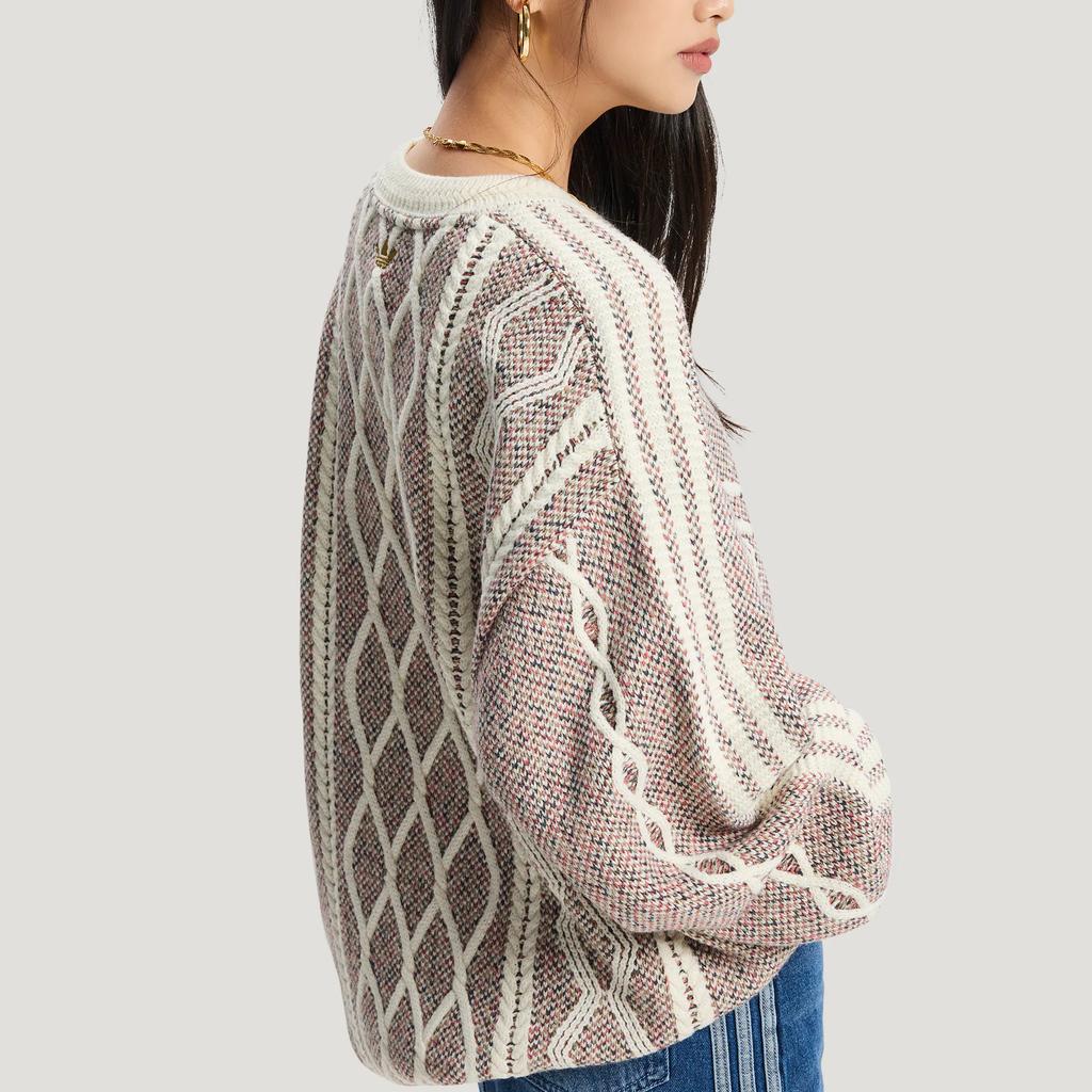 adidas Originals FW25 Sweatshirt CNY New Year Edition Sport Loose Striped Knit Long Sleeve Sweater Unisex Sweater KT0692