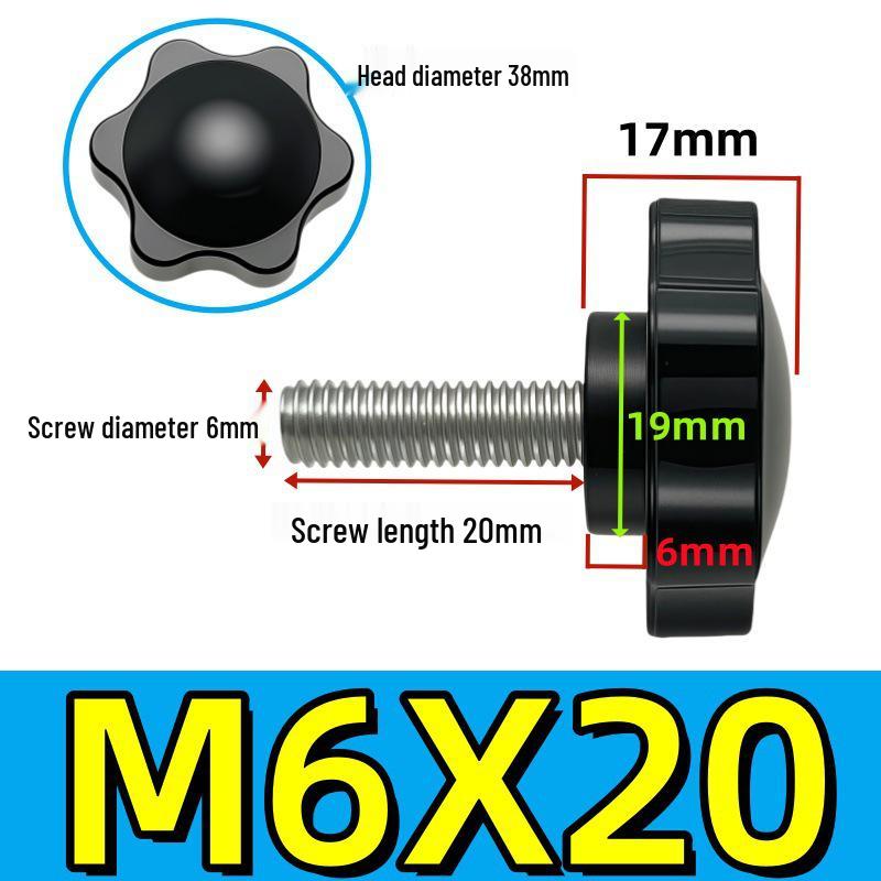 Adjustable Plum Blossom Plastic Head Star Handle Screw Bolt