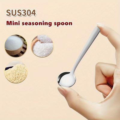 Salt Spoon Small Household Commercial 304 Stainless Steel Spoon Coffee Spoon Stir Spoon Seasoning Spoon