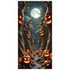 Jack O Lantern Banner Starry Sky Forest Theme Banner Pumpkin Banner Halloween Theme Spooky Decoration For Autumn Celebration