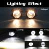 LED Fog Lights For Mitsubishi ASX 2011 2012 2013 DRL Daytime Running Light Fog Lamp Headlight Halogen Cover Hood Frame Bezel 12V