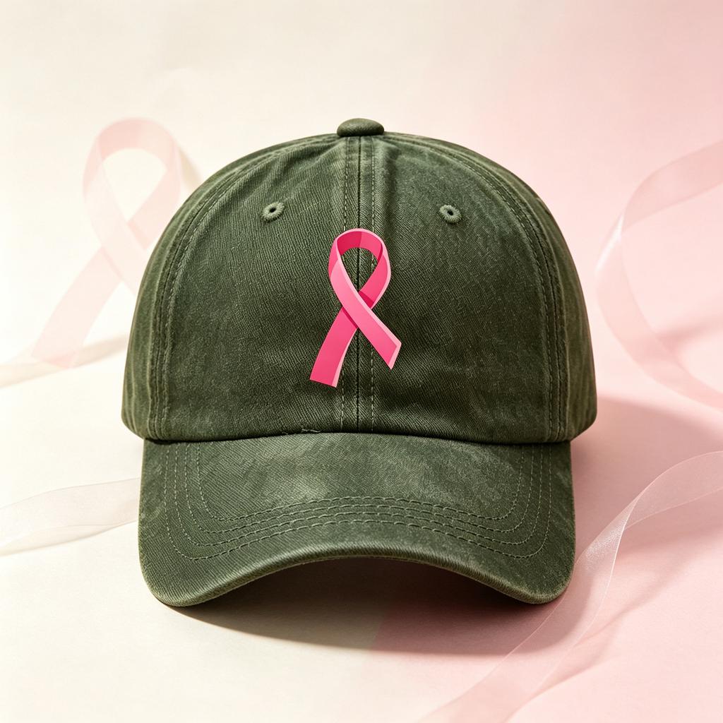 Hot Sale Color Ribbon Printed Baseball Cap Washed Retro Men's and Women's Casual Versatile Shade Cap
