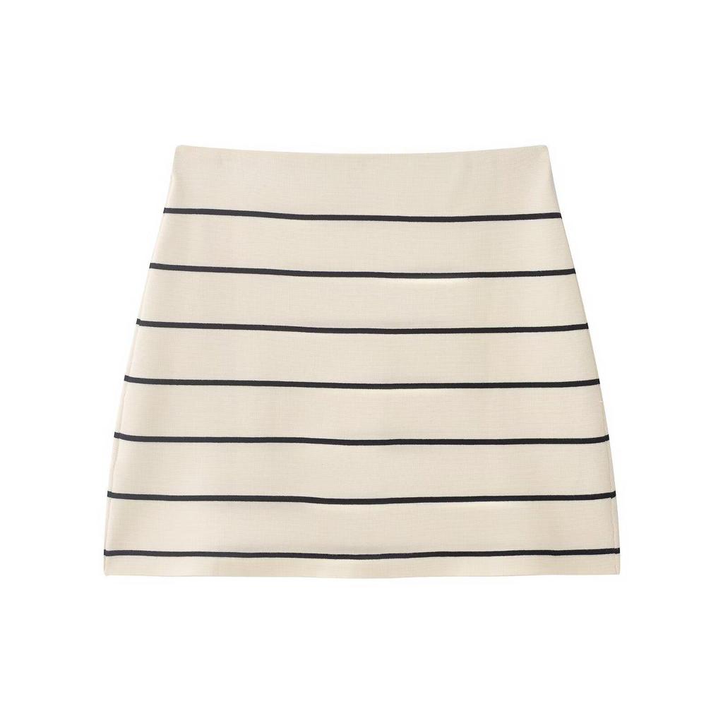 European Style Striped Knitwear for Women - Spring 2026, Short Sleeves