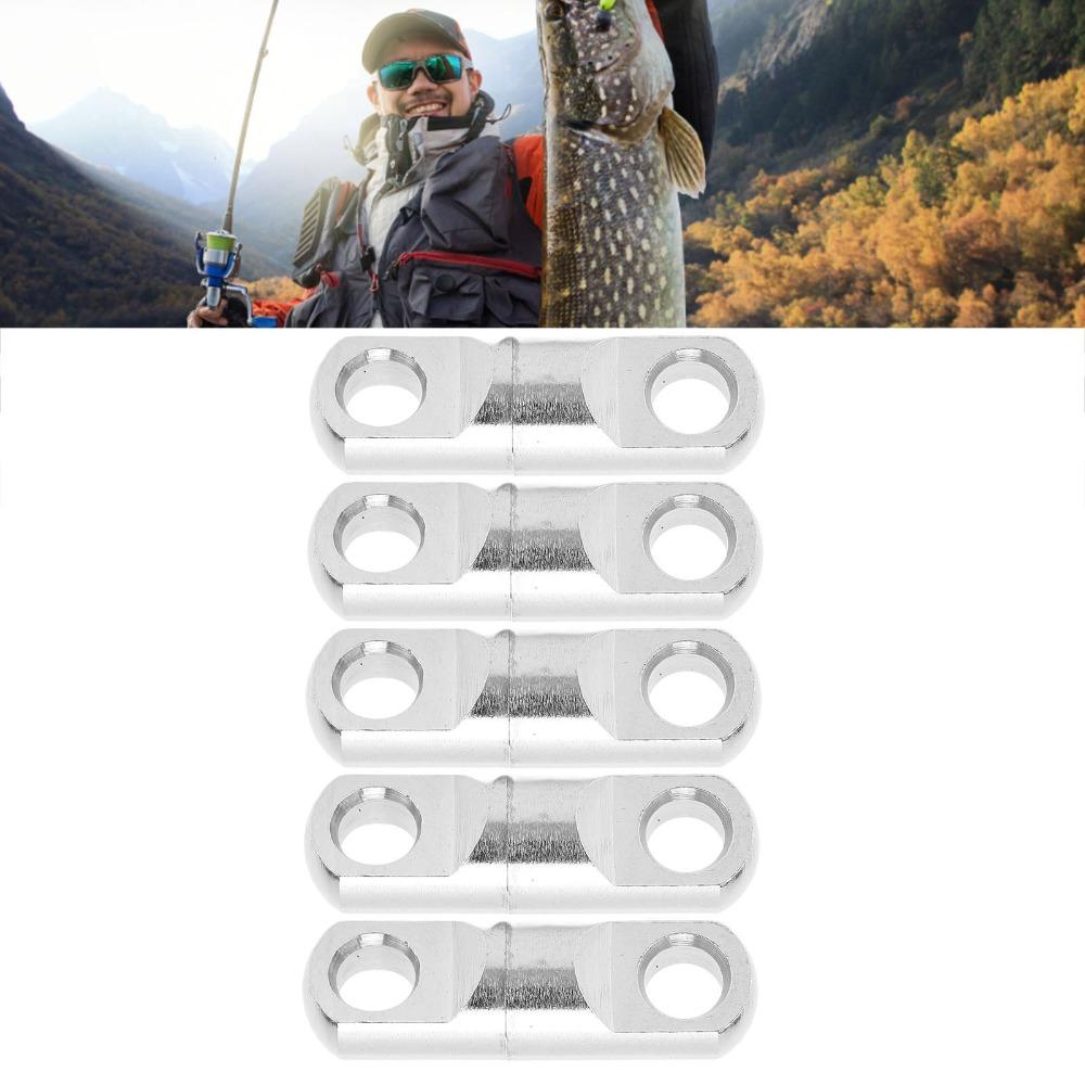 10PCS 360° Rotary Wind on Swivels Stainless Steel Fishing Hook Connector  Saltwater Fishing