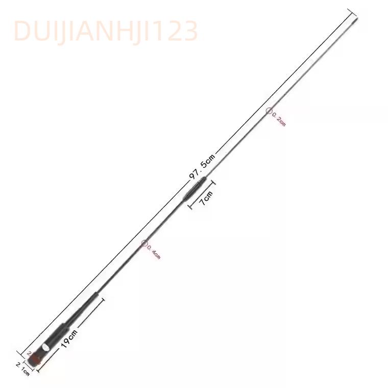 Black Dual Band Car Radio Antenna NL770R High Gain UV Whip D9000/471M/7900R
