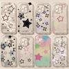 Cute Flash Star Pattern Phone Case For Realme Note 60 C71 C75 C67 C63 C35 C53 C55 C51 C21Y C33 C25Y Narzo 50A Soft Clear Cover