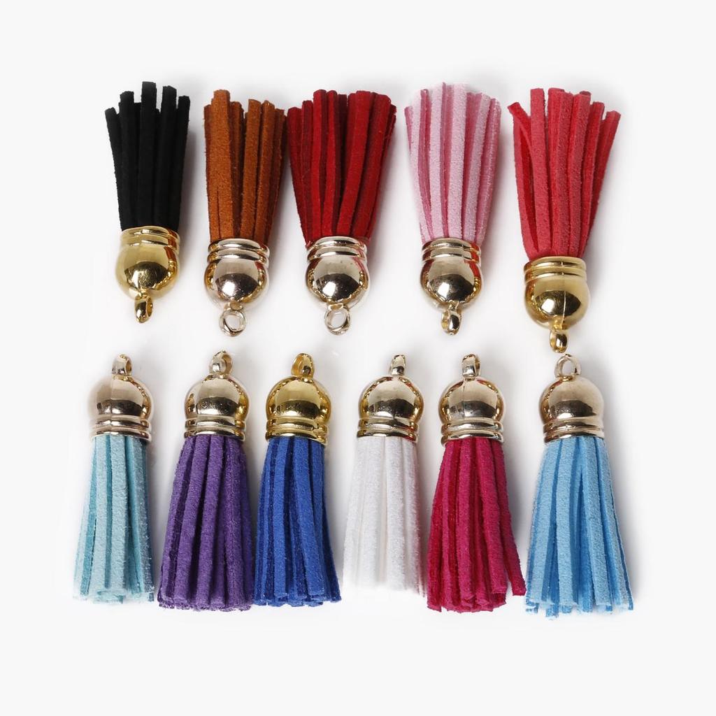 10Pcs Polyester Silk Tassel Hanging Spike Tassel for DIY Jewelry Making Findings Craft Making