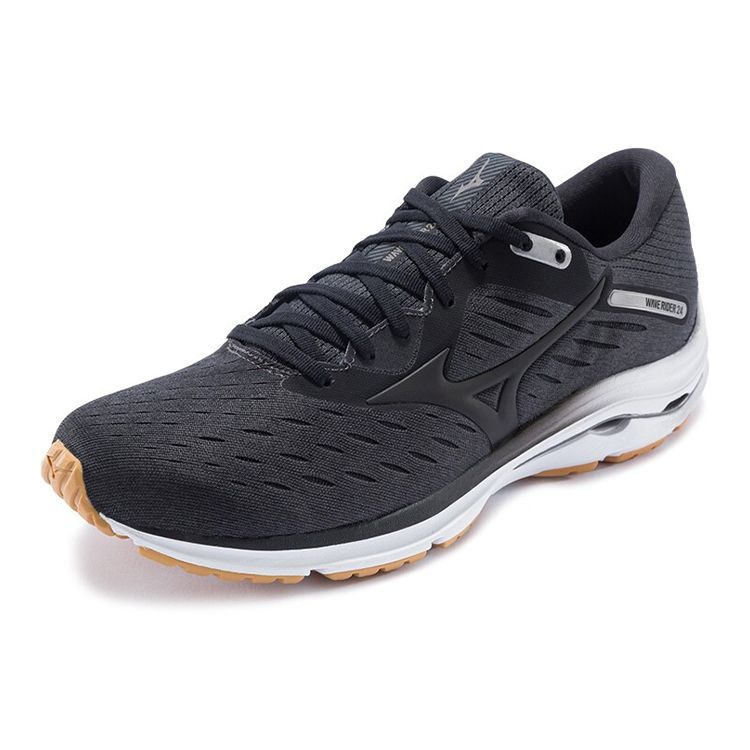 Mizuno Rider 24 Woven Low-Top Running Shoes Men Sneakers Black J1GC200309