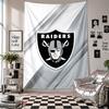 Las Vegas Raiders Wandteppich Heimdekoration Wandbehang Stoff für Schlafzimmer Wohnzimmer Hintergrund