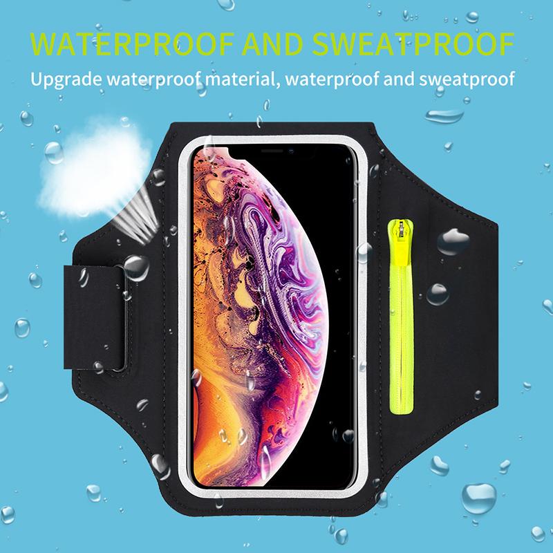 Banderolă de braț pentru telefon mobil pentru alergat în aer liber pentru bărbați femei fitness alergare banderolă de braț geantă de braț pentru exerciții pentru IPhone 16 15 14 13 12 Pro Max