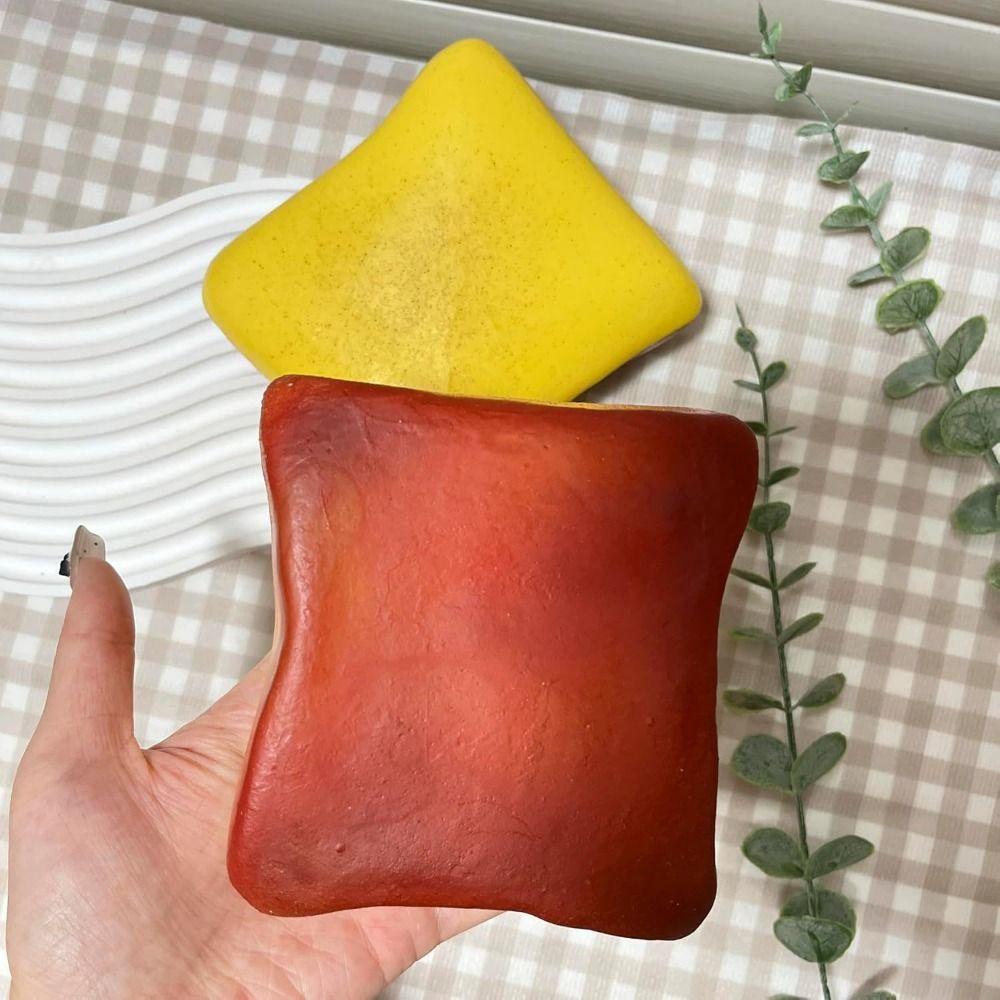 Sensory Play Bread Butter Squishy Anxiety Relief Soft Stress Balls Toy Funny Squeeze Toy Gifts