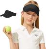2pz/1pz Stella del Secolo UPF 50+ Visiera Solare per Bambini Regolabile per Ragazze con Coda di Cavallo Alta Cappello da Tennis Sportivo per Ragazzi Visiera da Corsa Golf