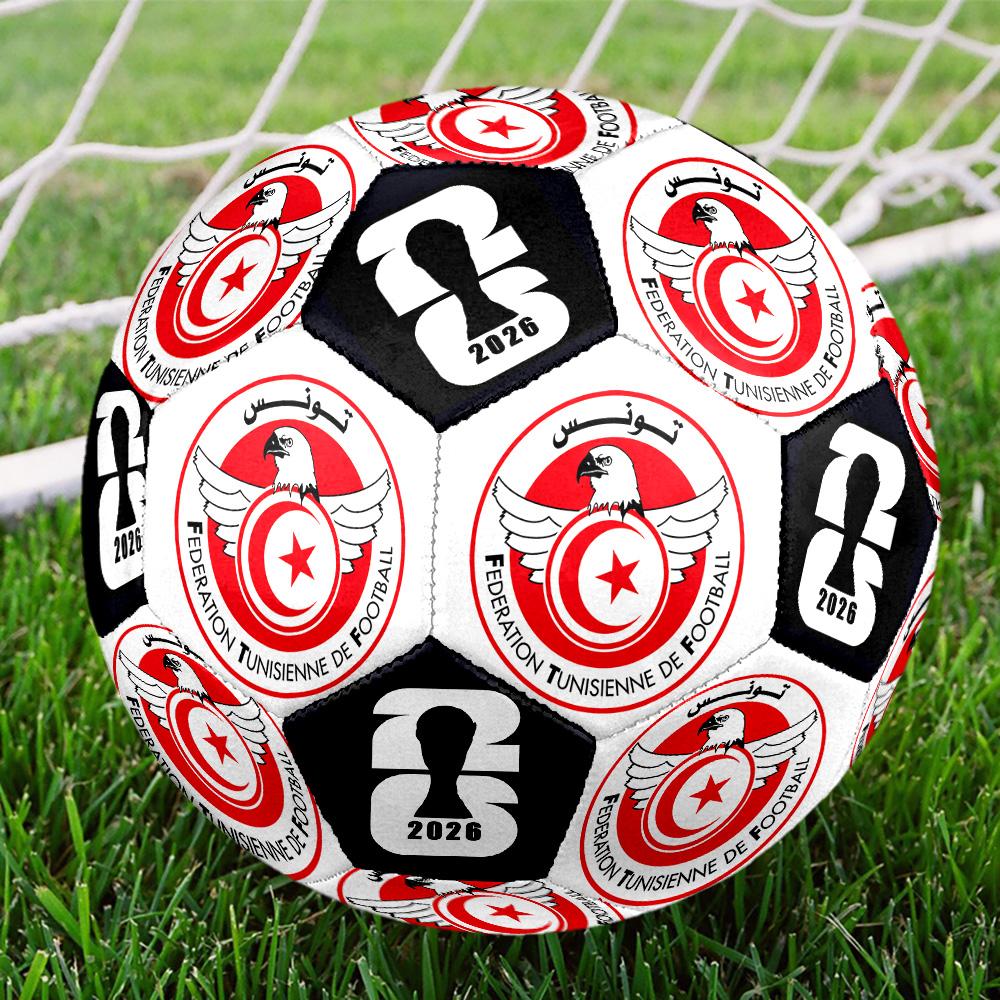 1 Stück Tunesien Fußball Größe 5 Fußball Professioneller Match-Trainingsfußball Indoor- & Outdoor-Sportball Vereins-Trainingsball Leicht Durable y38