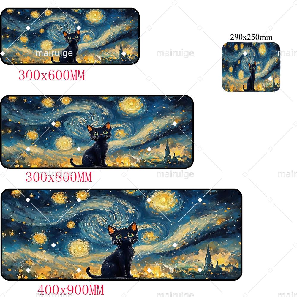 XXL Large Anime creative art Abstract cat Mouse Pad Game Home Cool MousePad Notebook Desktop Computer Accessories Game Desk mat