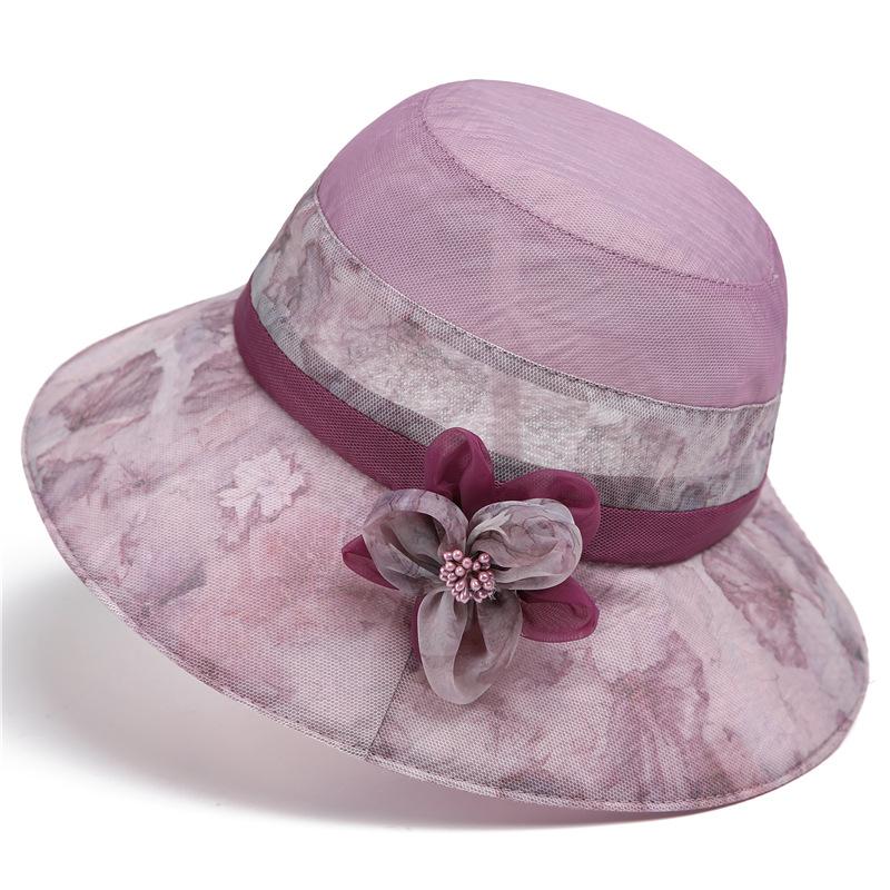 Summer big-brimmed sun hat women's sun hat spring and summer thin sunscreen basin hat