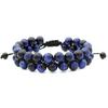 2019 Zirconia Crown Stone & Frosted Bead Bracelet with Copper & Imperial Stone Accents