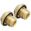 Brass Differential Plugs Drain Filler Set   Replacement for Plastic Difficulty Easy Installation   Proof Design 2 TD5 and V8 Includes