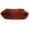 ABIYY-Home Storage Bag Purse Organizer Felt Insert Bag Makeup Organizer Inner Purse Portable Cosmetic Bags Storage Tote Coffee M