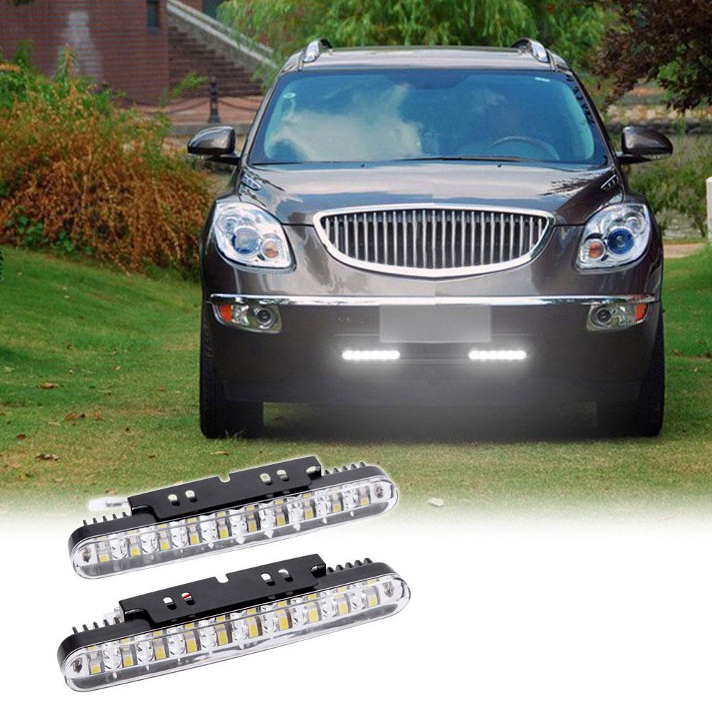 2x 30 LED Daytime Running Lights Car Driving Lamp Turn Signal Indicators Lights New