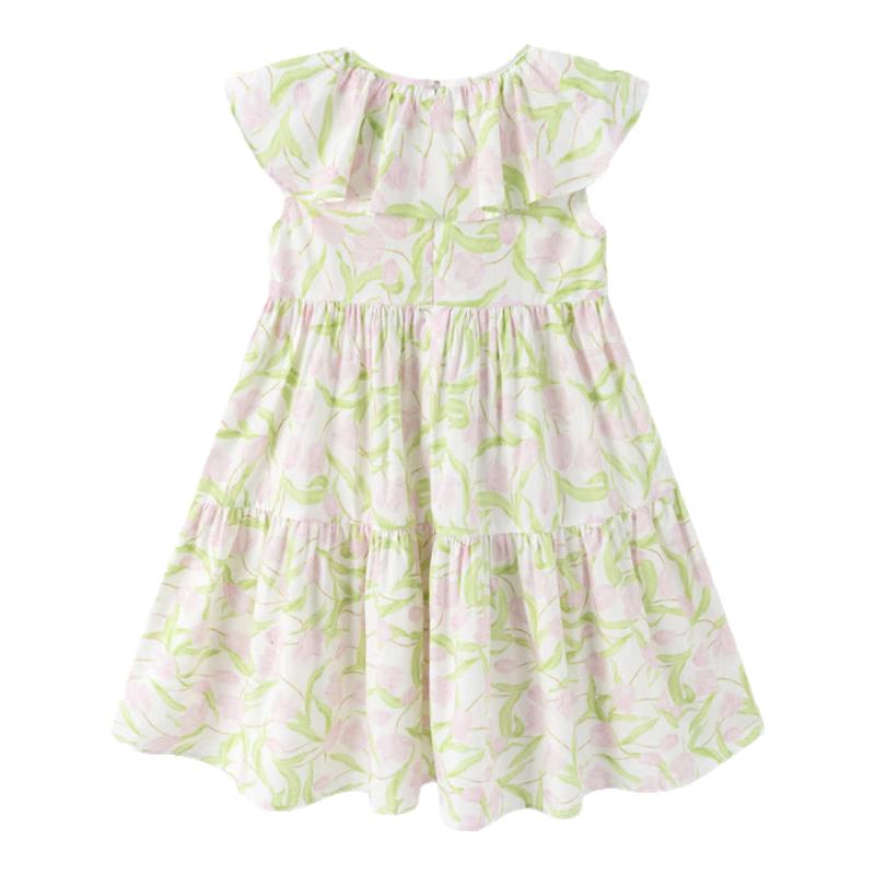 

Balabala Girls Sweet Summer Flutter Sleeve Dress 165